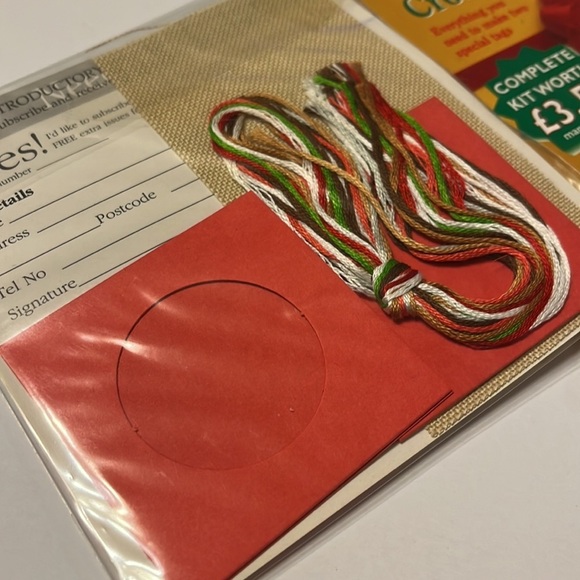 Needlecraft Christmas Cross Stitch Gift Tag Kits Lot of 9 Tree Cards Instruction - Picture 3 of 12